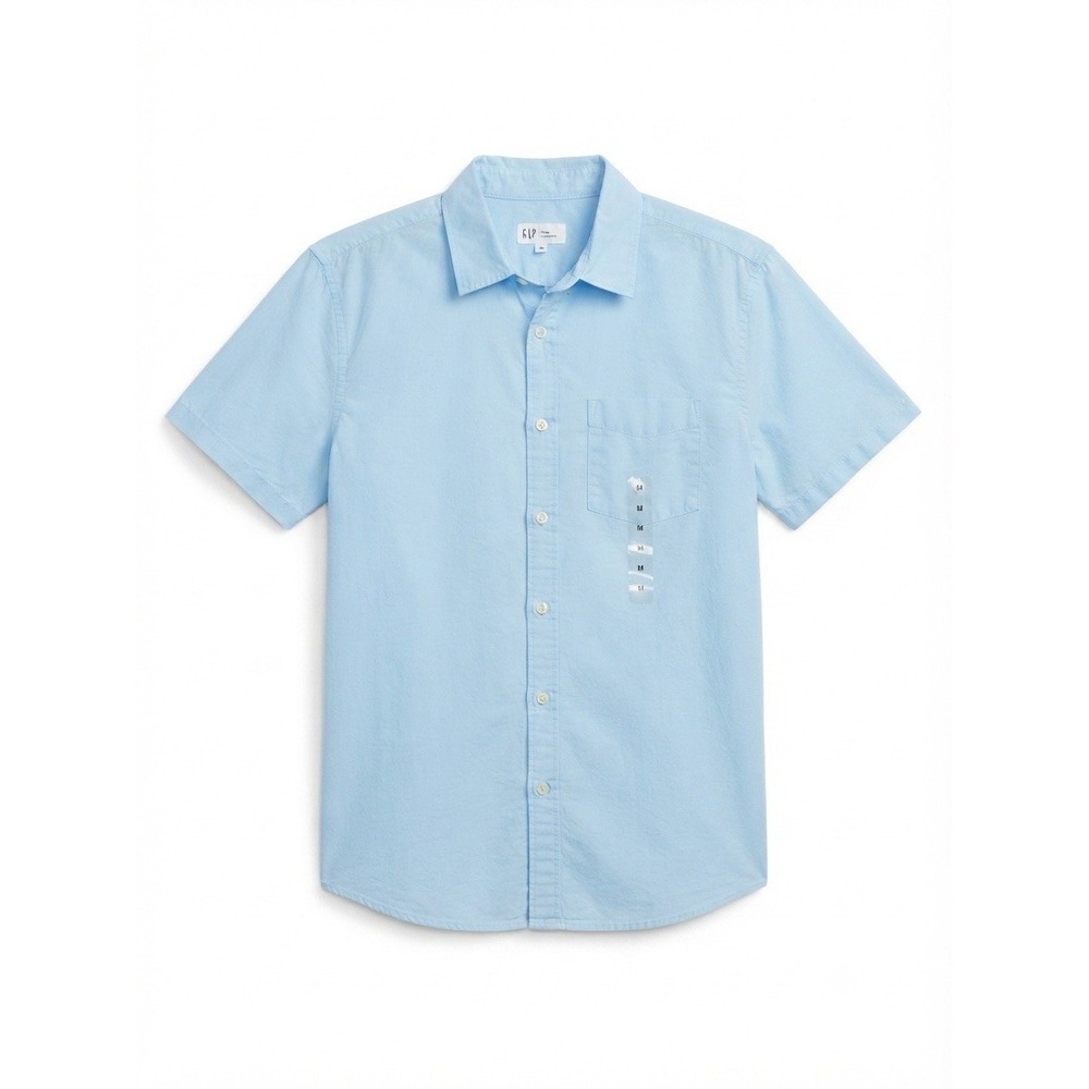 Mens Gap Button Down M New Cotton Blue Preppy Summer School Casual